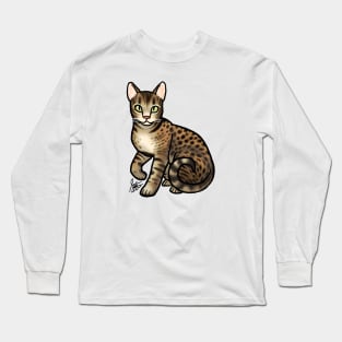 Cat - Ocicat - Brown Spotted Long Sleeve T-Shirt